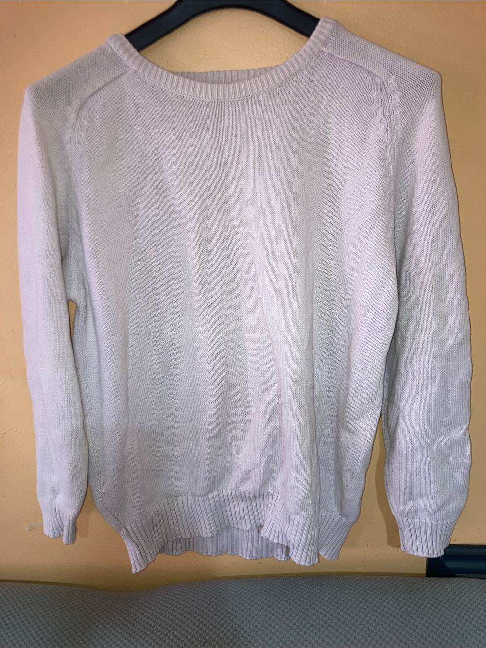 Women's Crewneck Sweater in Pale Lilac - Soft Everyday Knit